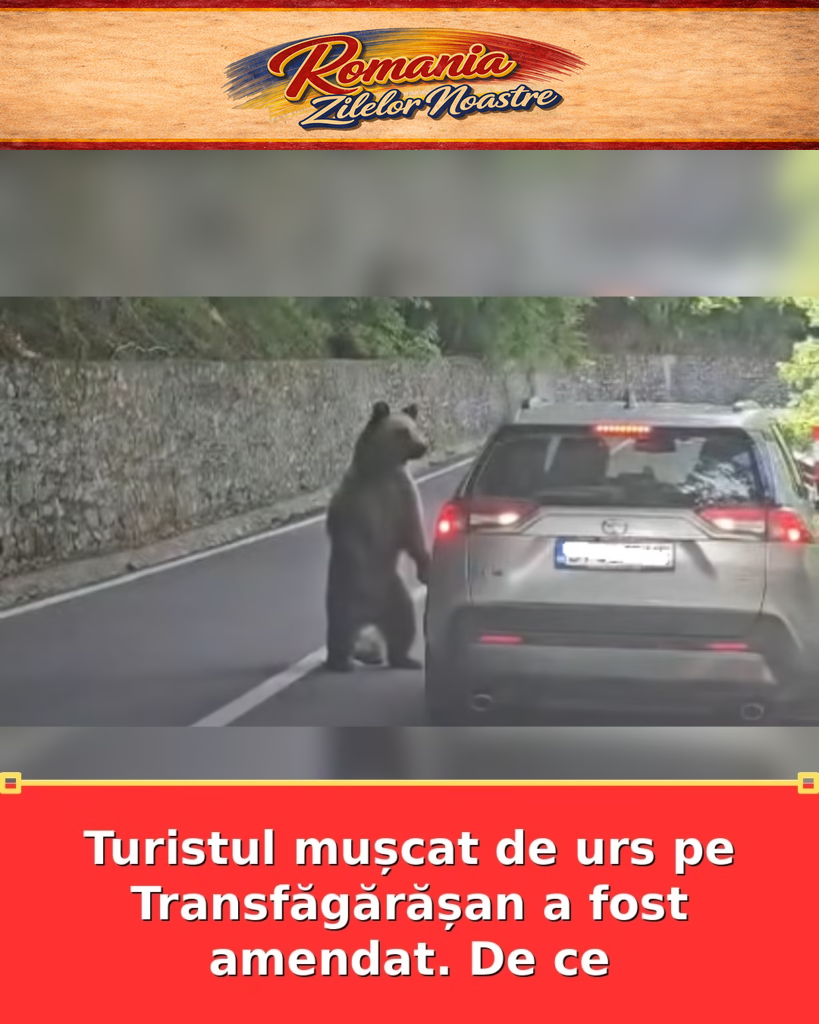 Turistul mușcat de urs pe Transfăgărășan a fost amendat. De ce