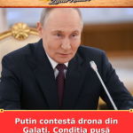 Putin contestă drona din Galați. Condiția pusă României