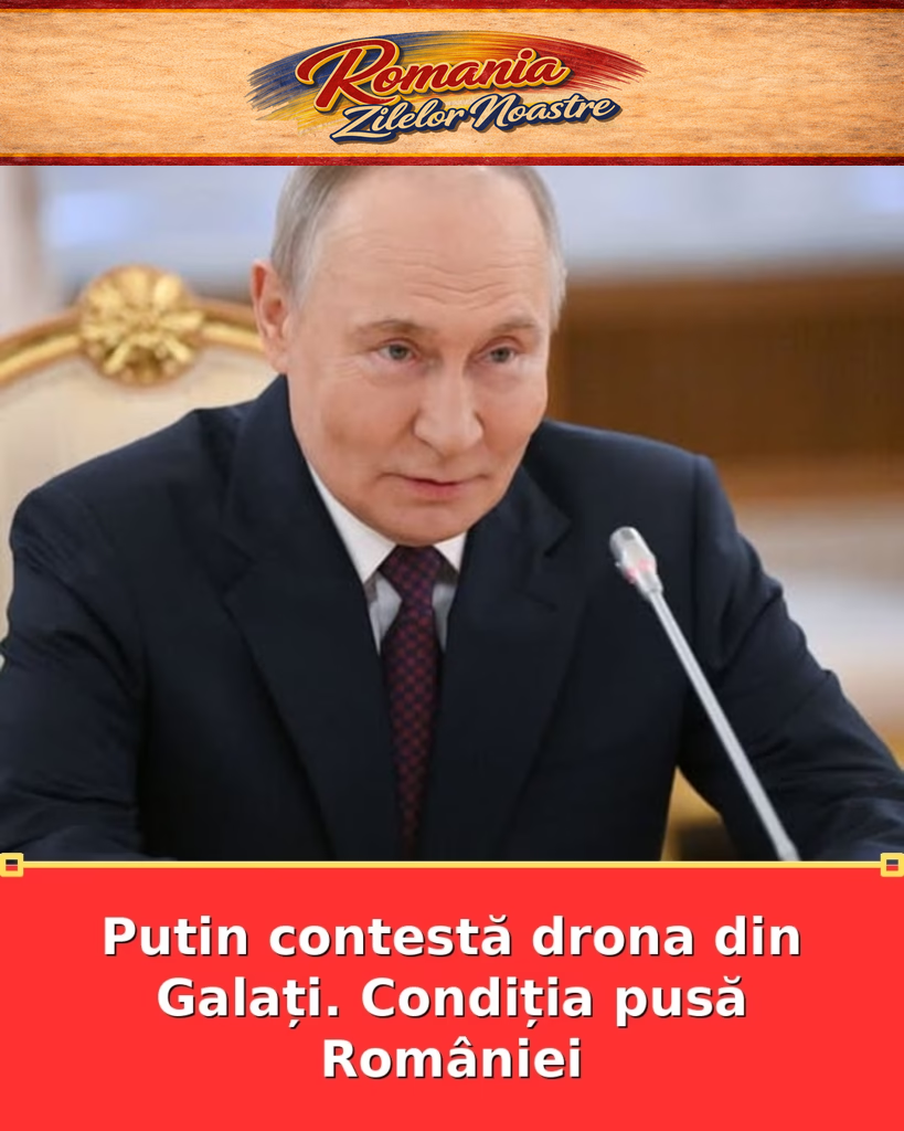 Putin contestă drona din Galați. Condiția pusă României