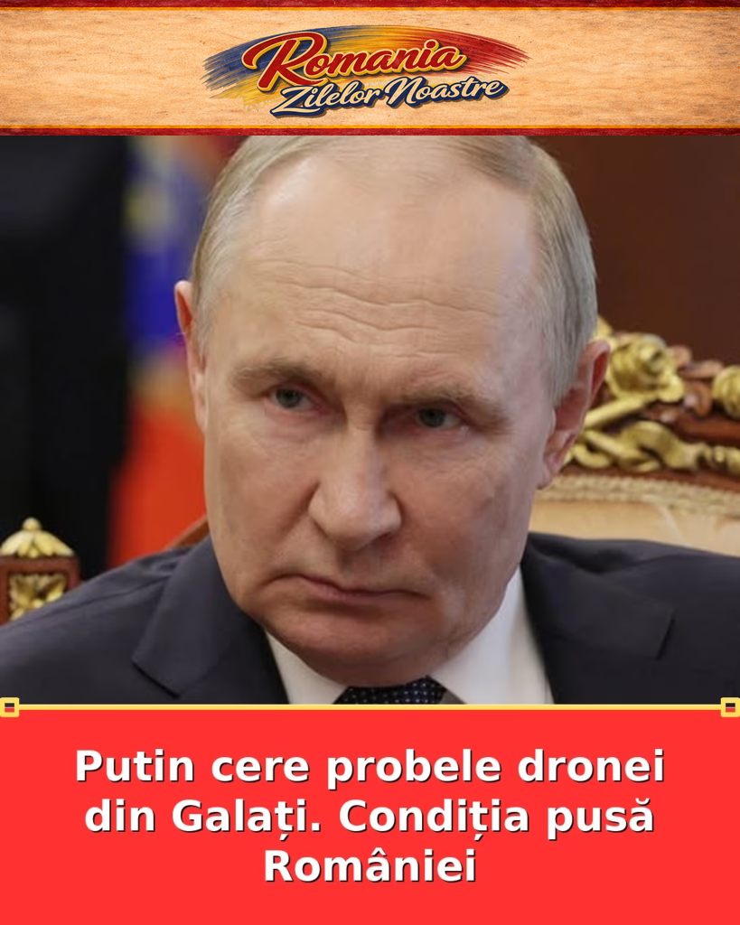 Putin cere probele dronei din Galați. Condiția pusă României