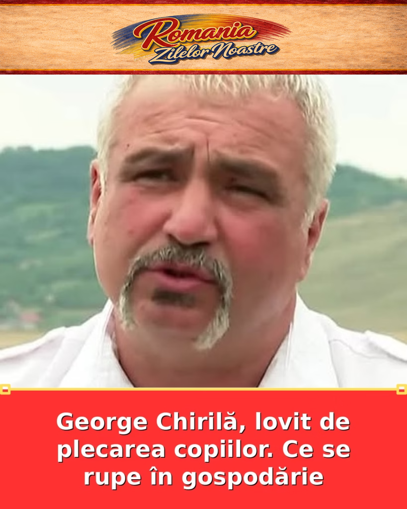 George Chirilă, lovit de plecarea copiilor. Ce se rupe în gospodărie