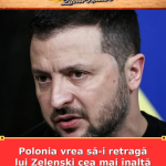 Polonia vrea să-i retragă lui Zelenski cea mai înaltă distincție