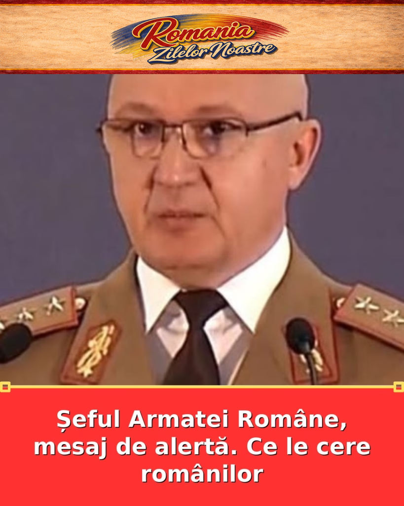 Șeful Armatei Române, mesaj de alertă. Ce le cere românilor