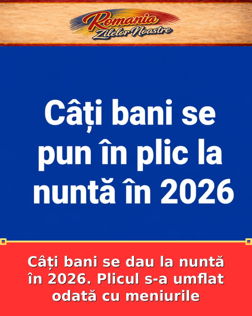 Câți bani se dau la nuntă în 2026. Plicul s-a umflat odată cu meniurile