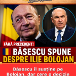 Băsescu îl susține pe Bolojan, dar cere o decizie rapidă în coaliție