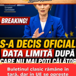 Buletinul clasic rămâne în țară, dar în UE se oprește la 3 august 2031