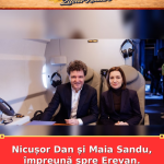 Nicușor Dan și Maia Sandu, împreună spre Erevan. Mesajul postat de Sandu