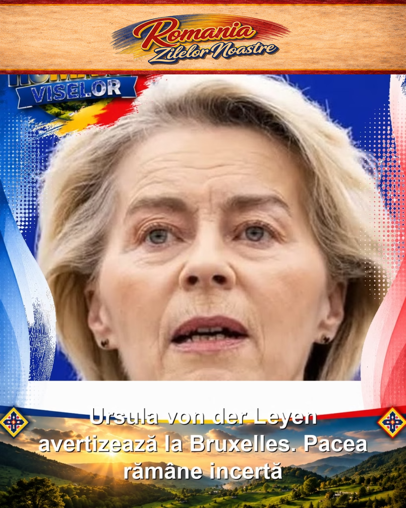 Ursula von der Leyen avertizează la Bruxelles. Pacea rămâne incertă