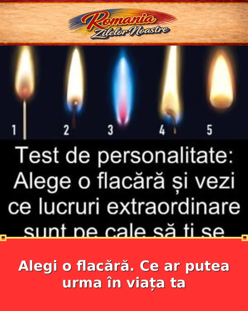 Alegi o flacără. Ce ar putea urma în viața ta
