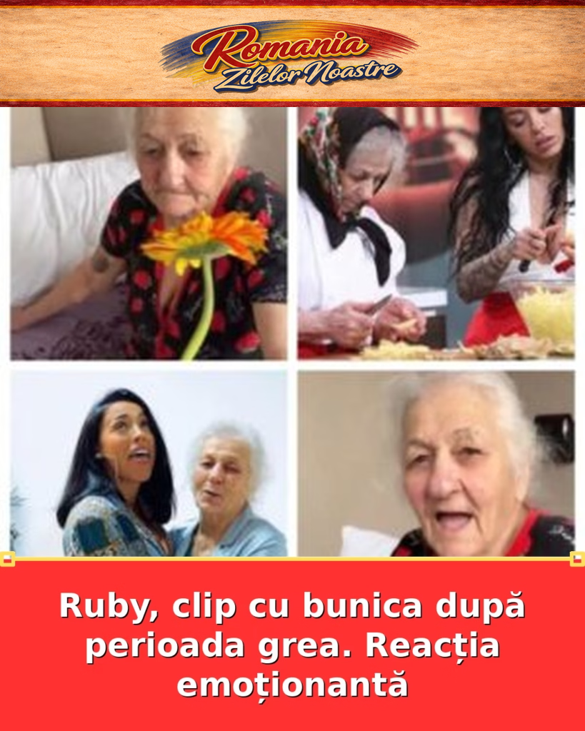 Ruby, clip cu bunica după perioada grea. Reacția emoționantă