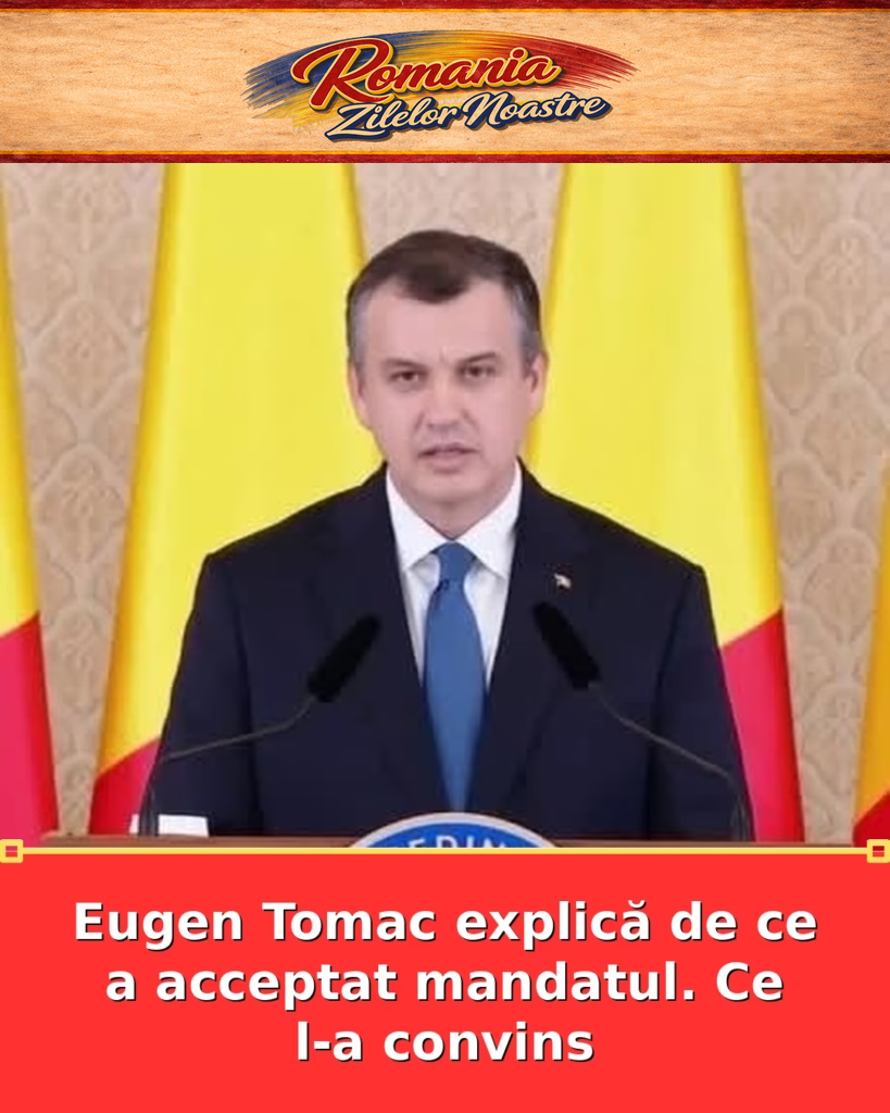 Eugen Tomac explică de ce a acceptat mandatul. Ce l-a convins