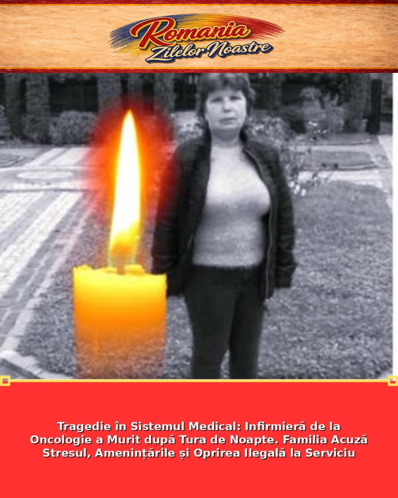 Tragedie în Sistemul Medical: Infirmieră de la Oncologie a Murit după Tura de Noapte. Familia Acuză Stresul, Amenințările și Oprirea Ilegală la Serviciu