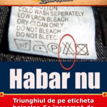 Triunghiul de pe eticheta hainelor. Ce înseamnă de fapt