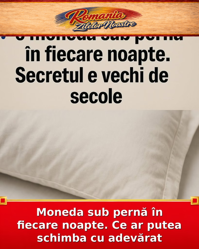 Moneda sub pernă în fiecare noapte. Ce ar putea schimba cu adevărat