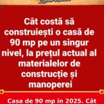 Casa de 90 mp în 2025. Cât ajungi să plătești de fapt