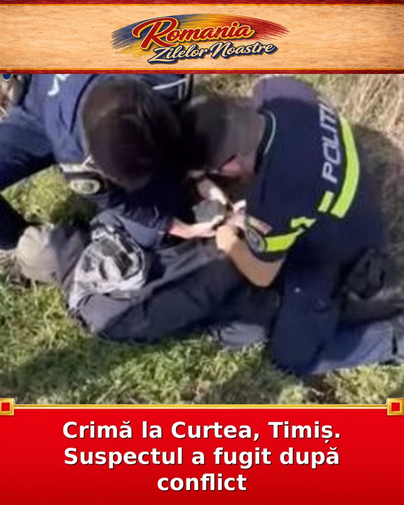Crimă la Curtea, Timiș. Suspectul a fugit după conflict
