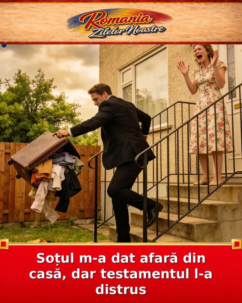 Soțul m-a dat afară din casă, dar testamentul l-a distrus