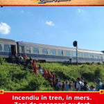 Incendiu în tren, în mers. Zeci de pasageri au fost evacuați