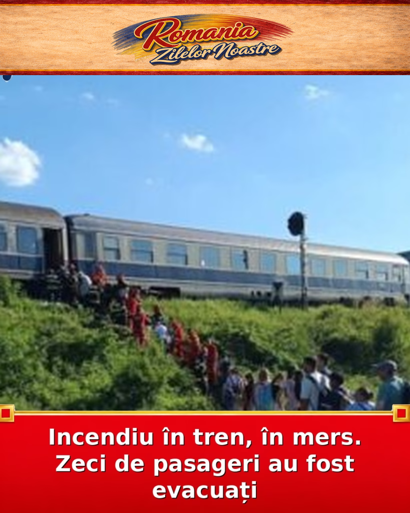 Incendiu în tren, în mers. Zeci de pasageri au fost evacuați