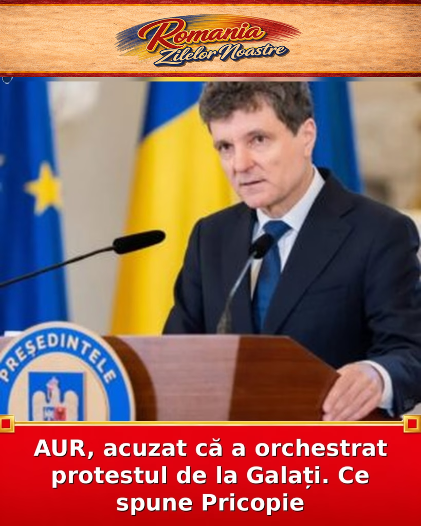 AUR, acuzat că a orchestrat protestul de la Galați. Ce spune Pricopie