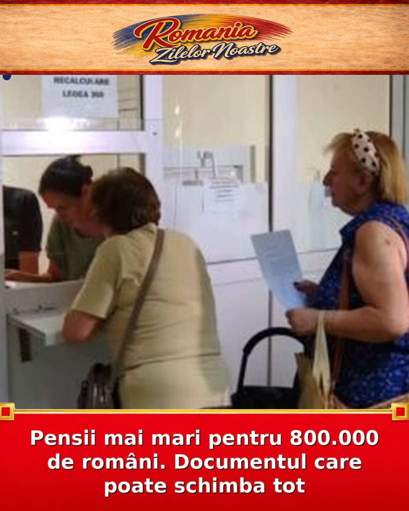 Pensii mai mari pentru 800.000 de români. Documentul care poate schimba tot