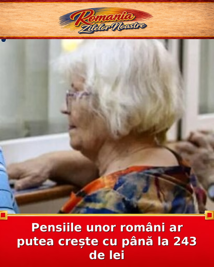 Pensiile unor români ar putea crește cu până la 243 de lei
