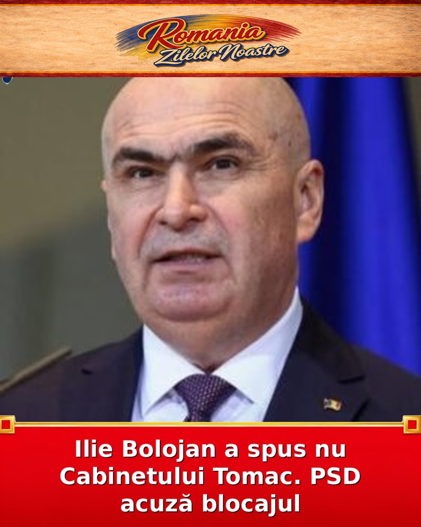 Ilie Bolojan a spus nu Cabinetului Tomac. PSD acuză blocajul
