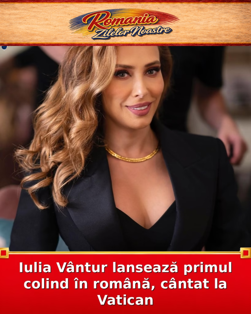 Iulia Vântur lansează primul colind în română, cântat la Vatican