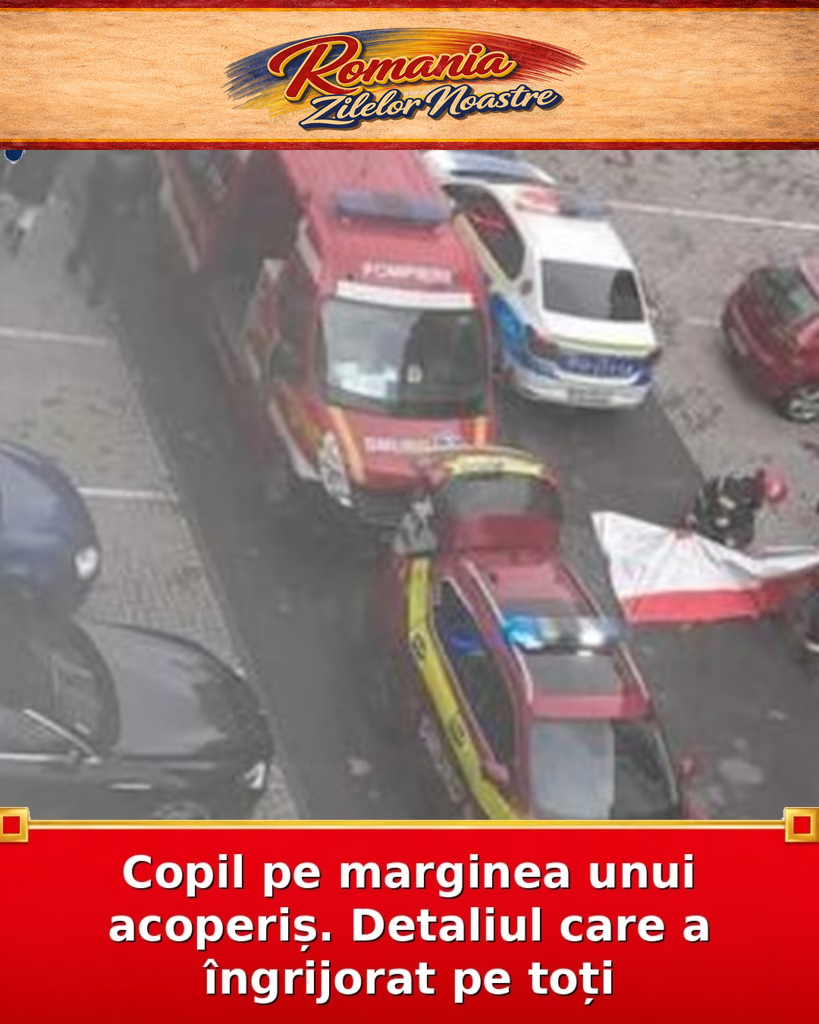 Copil pe marginea unui acoperiș. Detaliul care a îngrijorat pe toți