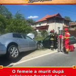 O femeie a murit după coliziunea frontală de pe DN64, în Vlădești