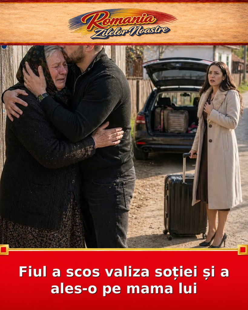 Fiul a scos valiza soției și a ales-o pe mama lui