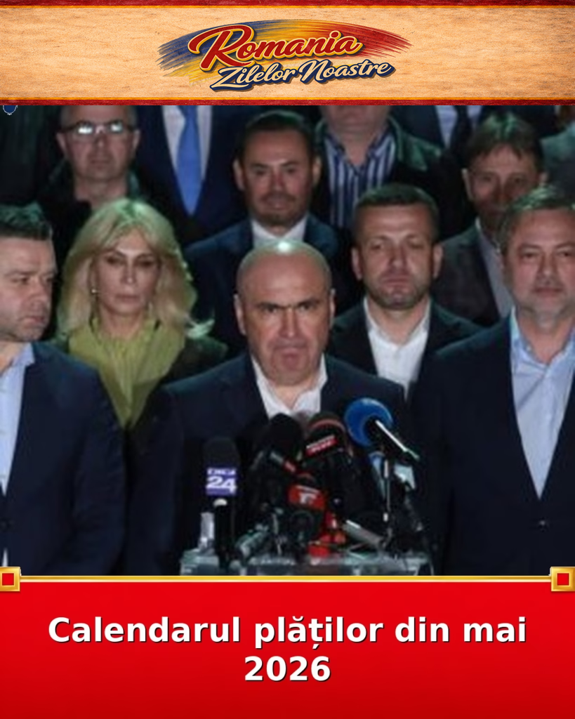 Calendarul plăților din mai 2026
