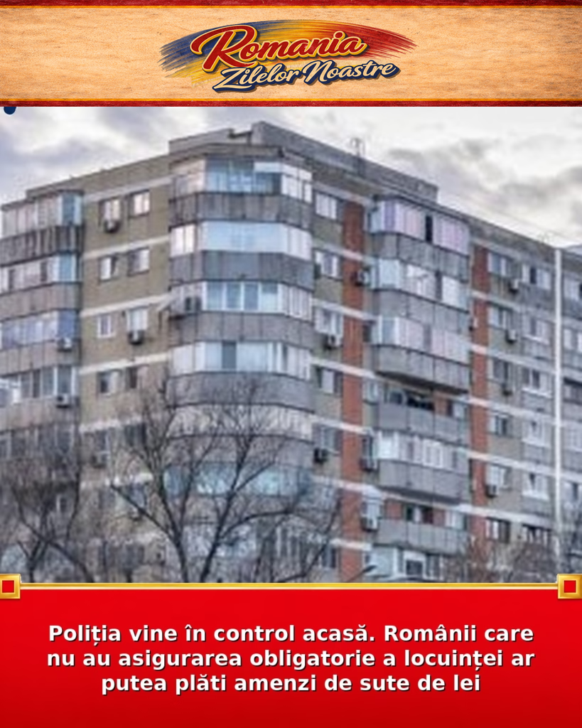 Poliția vine în control acasă. Românii care nu au asigurarea obligatorie a locuinței ar putea plăti amenzi de sute de lei