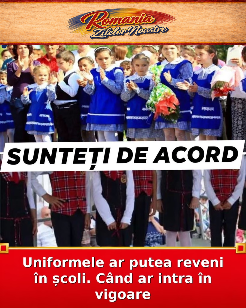 Uniformele ar putea reveni în școli. Când ar intra în vigoare
