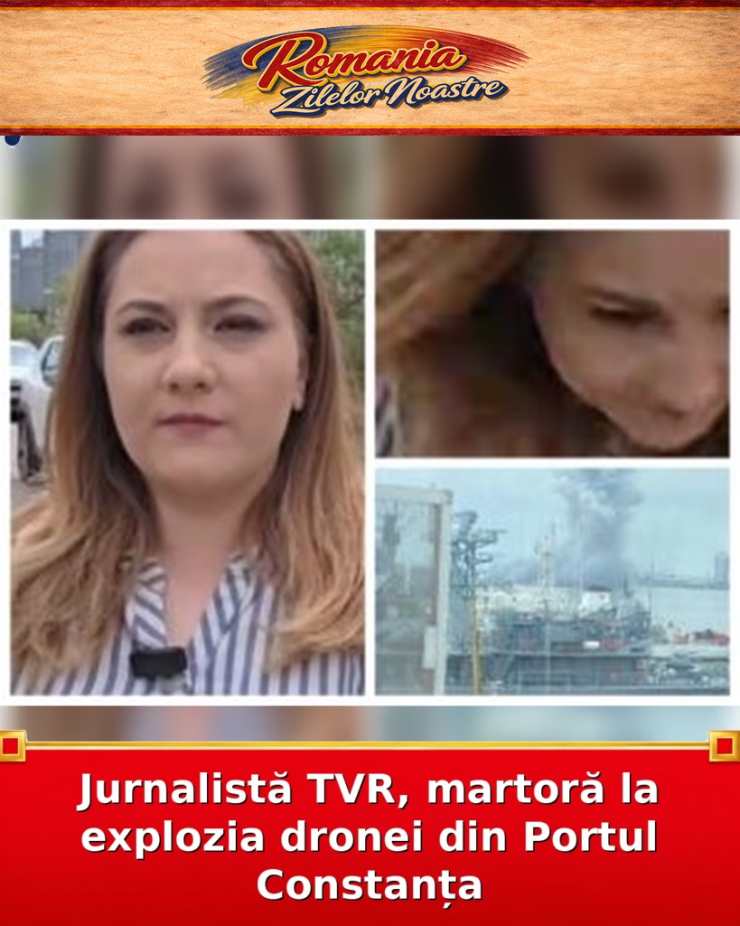 Jurnalistă TVR, martoră la explozia dronei din Portul Constanța