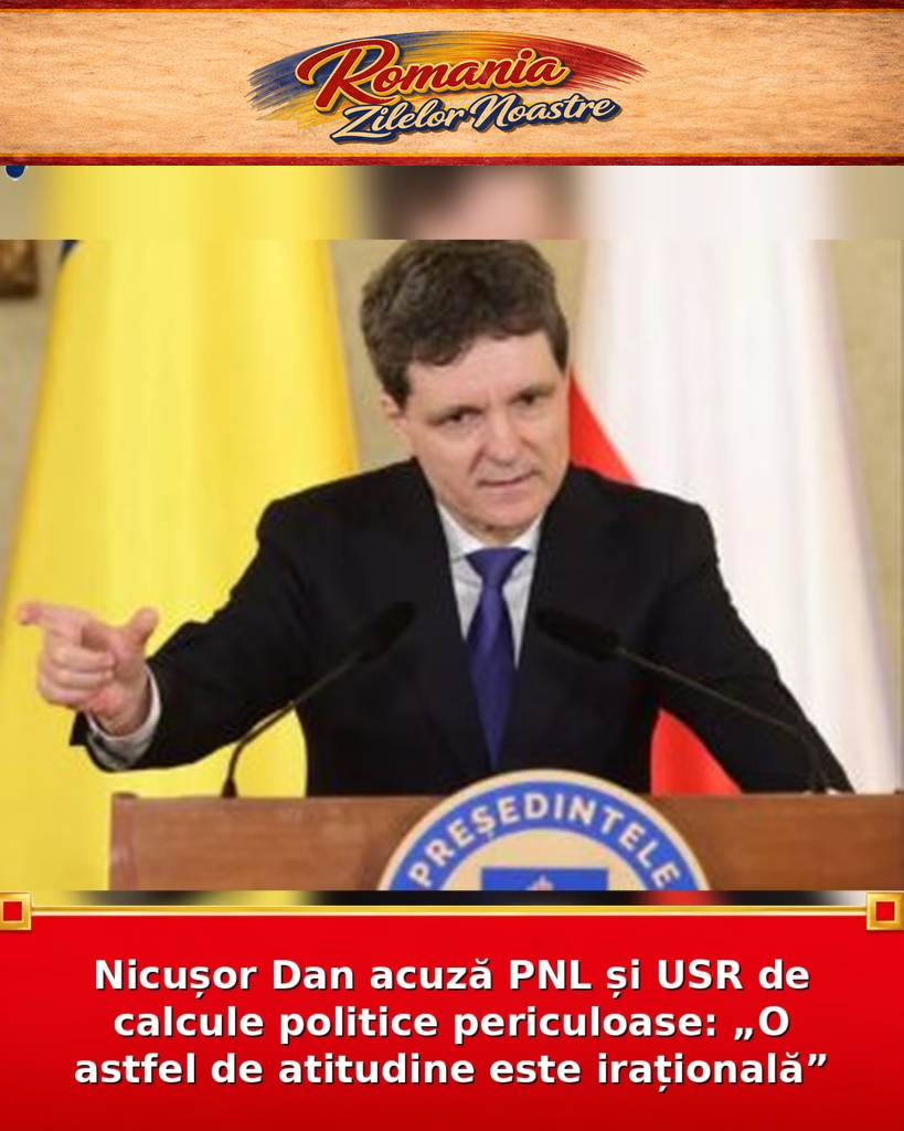 Nicușor Dan acuză PNL și USR de calcule politice periculoase: „O astfel de atitudine este irațională”