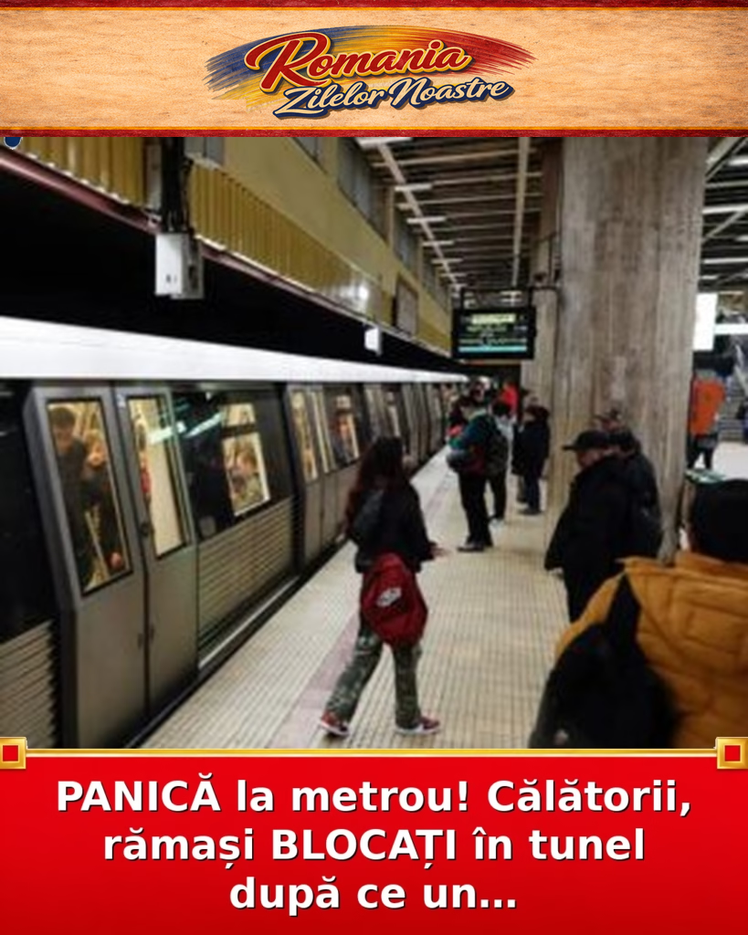 PANICĂ la metrou! Călătorii, rămași BLOCAȚI în tunel după ce un…