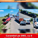 Carambol pe DN5, cu 6 mașini. Două persoane au ajuns la spital