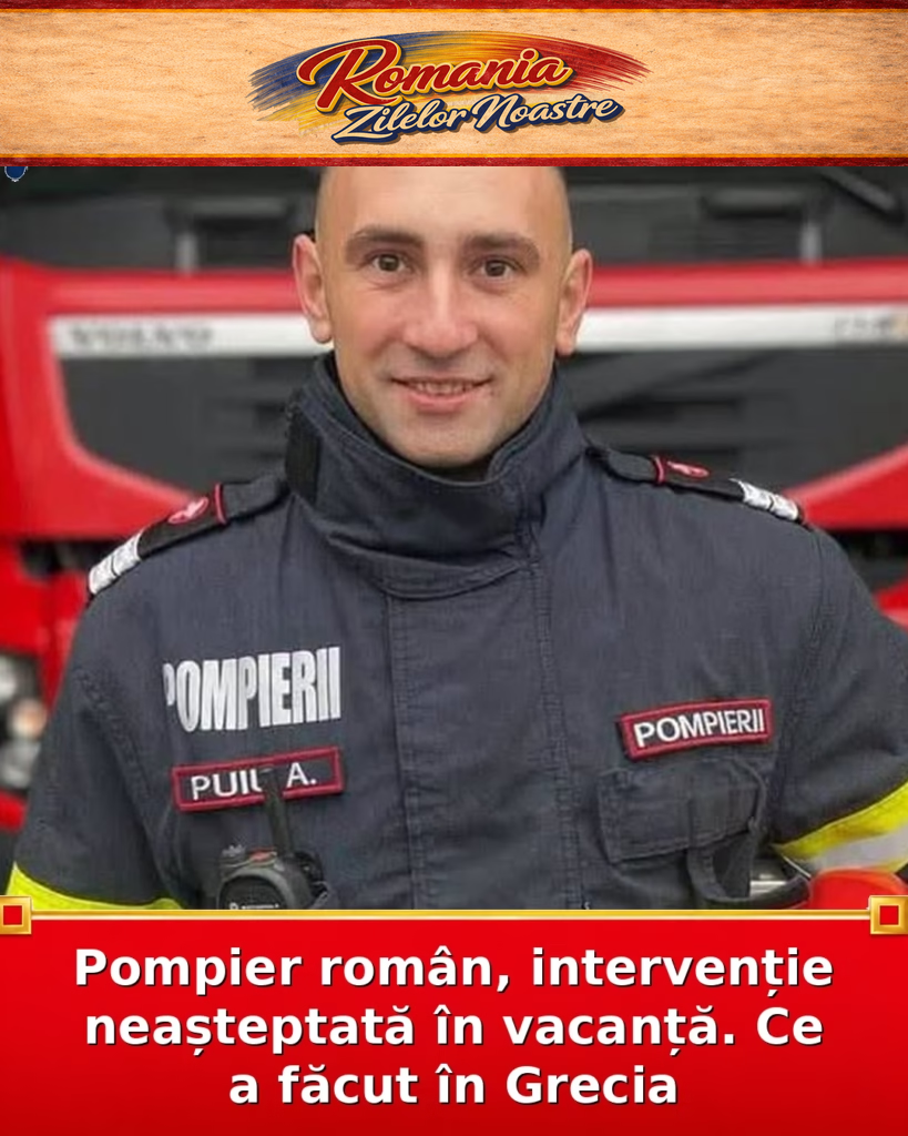 Pompier român, intervenție neașteptată în vacanță. Ce a făcut în Grecia