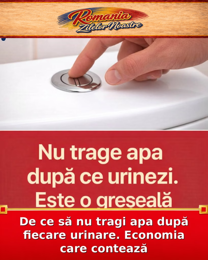 De ce să nu tragi apa după fiecare urinare. Economia care contează