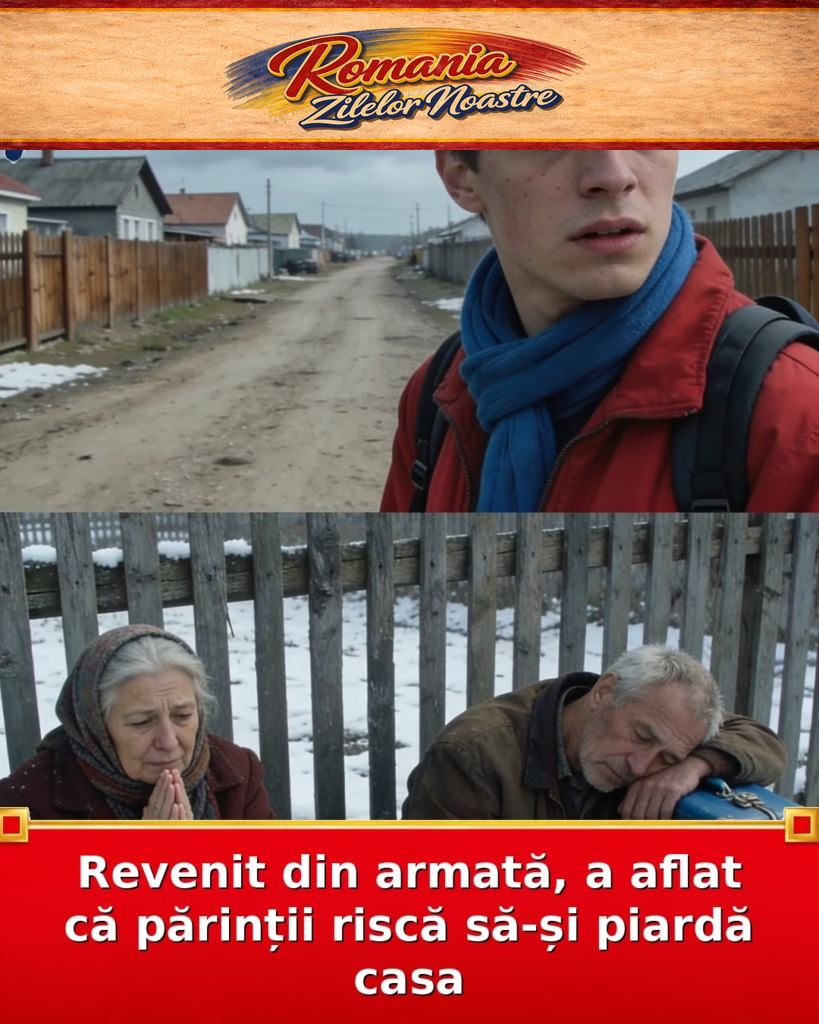 Revenit din armată, a aflat că părinții riscă să-și piardă casa