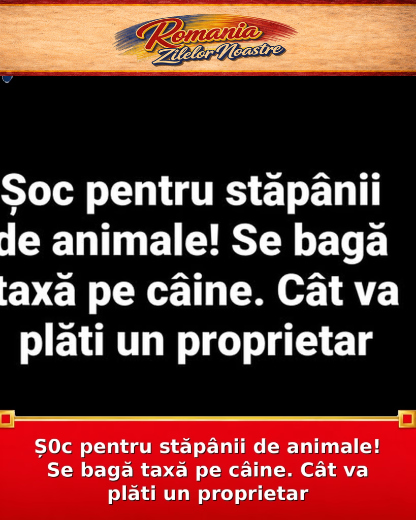 Ș0c pentru stăpânii de animale! Se bagă taxă pe câine. Cât va plăti un proprietar