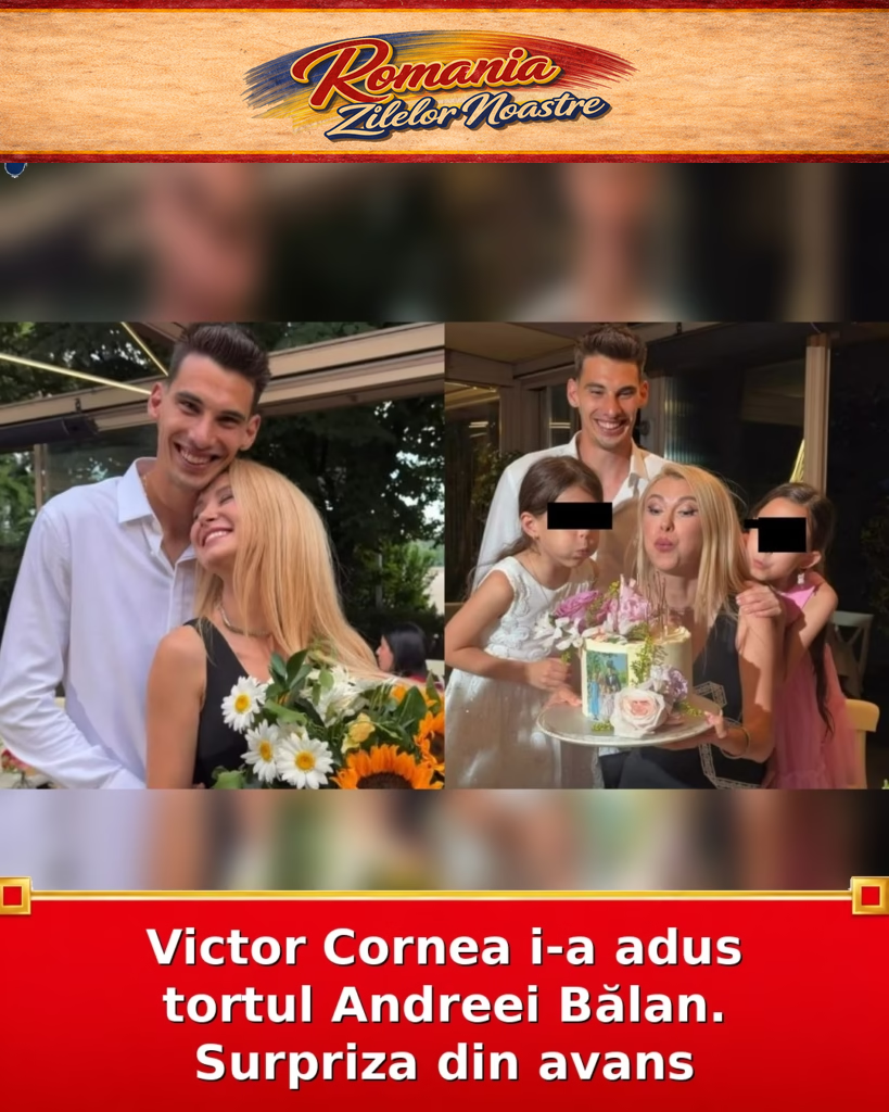 Victor Cornea i-a adus tortul Andreei Bălan. Surpriza din avans