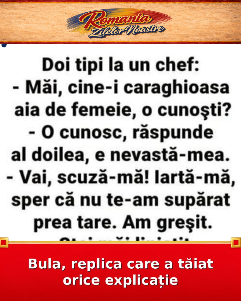 Bula, replica care a tăiat orice explicație