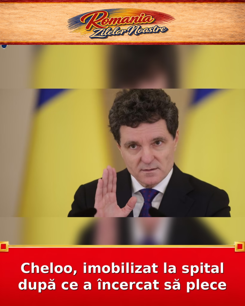 Cheloo, imobilizat la spital după ce a încercat să plece