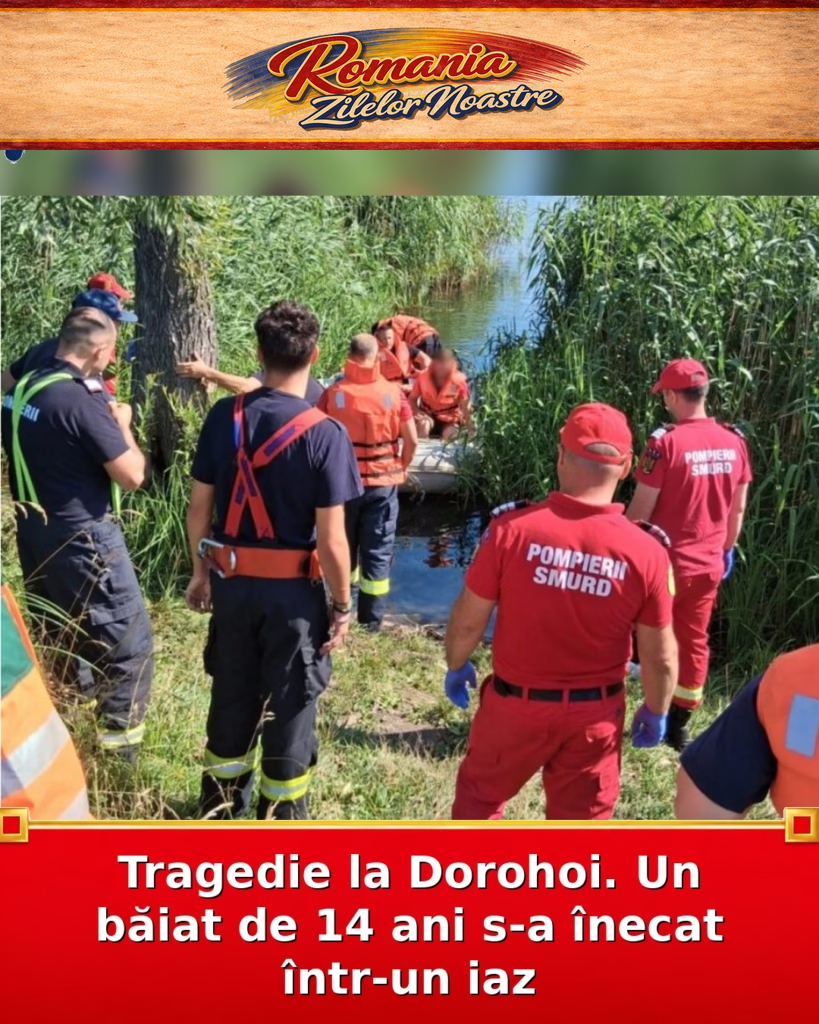 Tragedie la Dorohoi. Un băiat de 14 ani s-a înecat într-un iaz