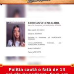 Poliția caută o fată de 13 ani din Hunedoara. Cum era îmbrăcată