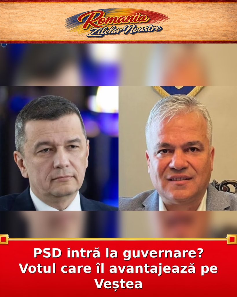 PSD intră la guvernare? Votul care îl avantajează pe Veștea