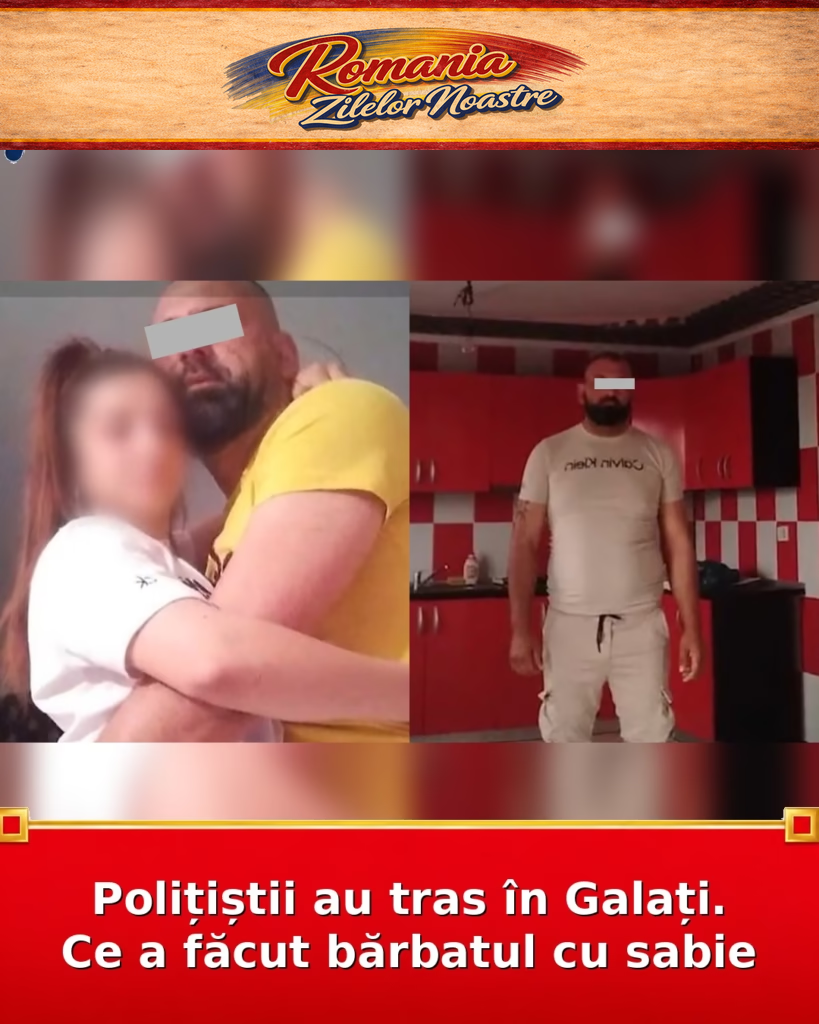 Polițiștii au tras în Galați. Ce a făcut bărbatul cu sabie