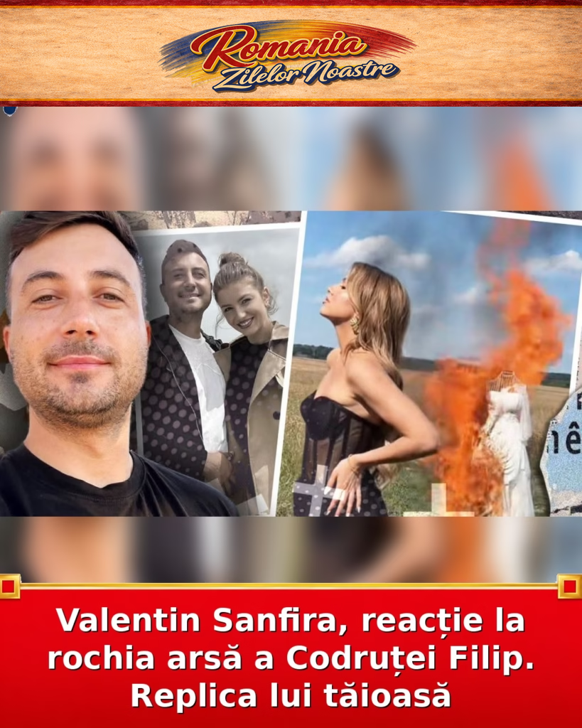 Valentin Sanfira, reacție la rochia arsă a Codruței Filip. Replica lui tăioasă